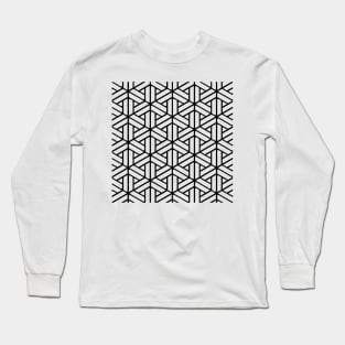 japanese Shoji kumiko Pattern Long Sleeve T-Shirt